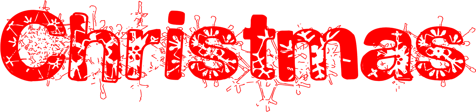 Merry Christmas Clipart Font - Christmas Text Clipart (1600x401), Png Download