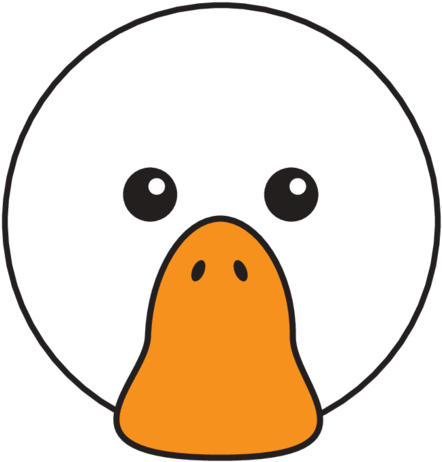 Animaru White Duck - Turn Coordinator (800x800), Png Download