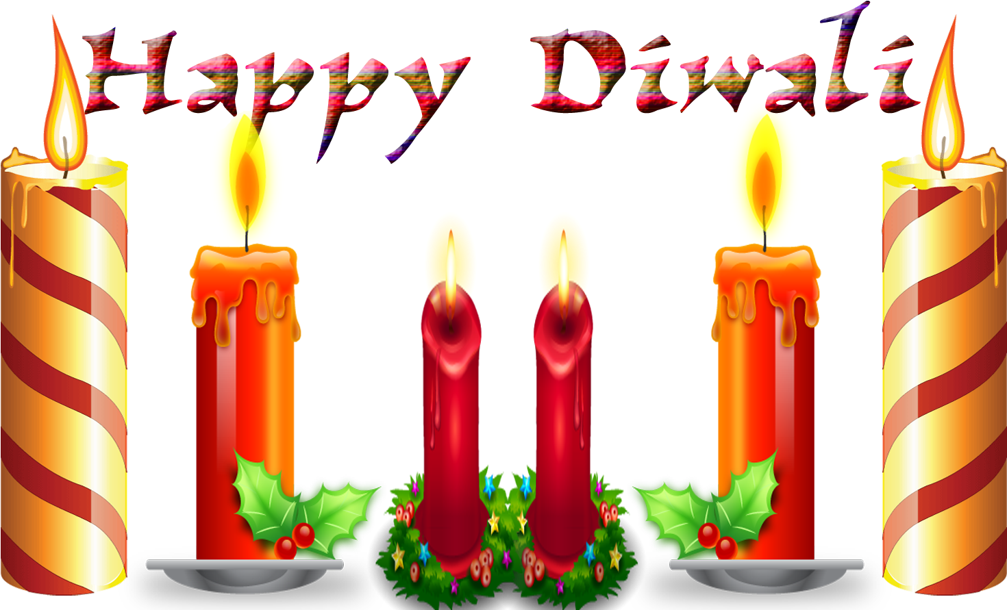 Happy-diwali - Candle Icon (1500x900), Png Download