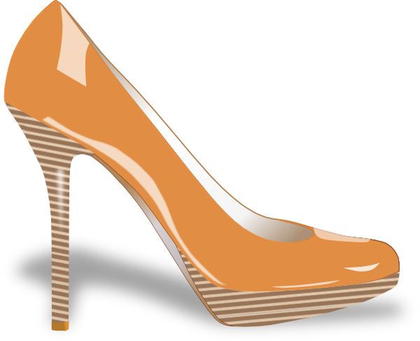 Ladies Shoes Clipart Png - High Heels (600x487), Png Download