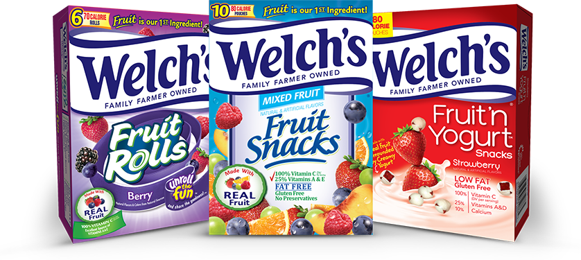 Welch's® Fruit Snacks Coupons - Welch's Fruit Rolls Berry Flavor (838x375), Png Download