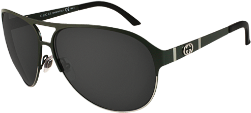 Gucci Gg 4233s Green Ruthenium Sunglasses - Ray Ban Rb 3258 (500x300), Png Download