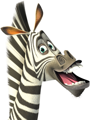Marty Action Shot - Marty Madagascar (735x420), Png Download