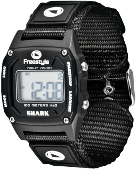 Blk - Shark Classic Mid Watch In Black / Nylon (590x714), Png Download