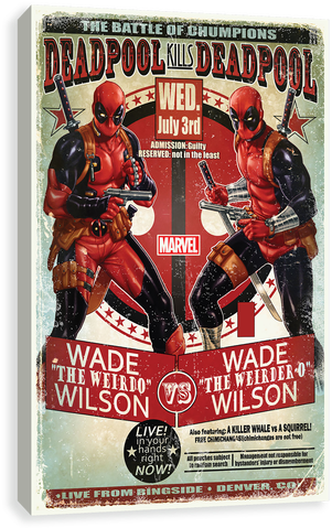 Deadpool Vs Deadpool - Deadpool Kills Deadpool Poster (500x500), Png Download