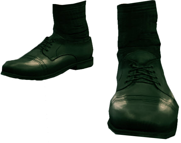 Dead Rising Black Dress Shoes - Dead Rising (black) (579x460), Png Download