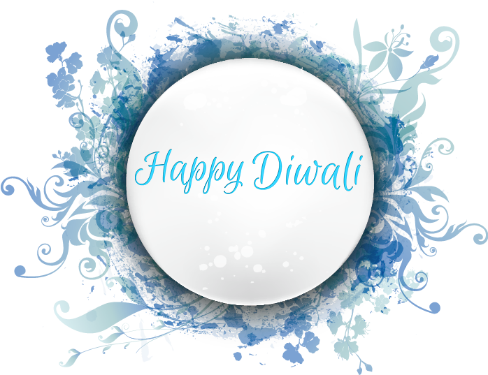 Happy Diwali Transparent Background Png - Floral Frames (697x659), Png Download