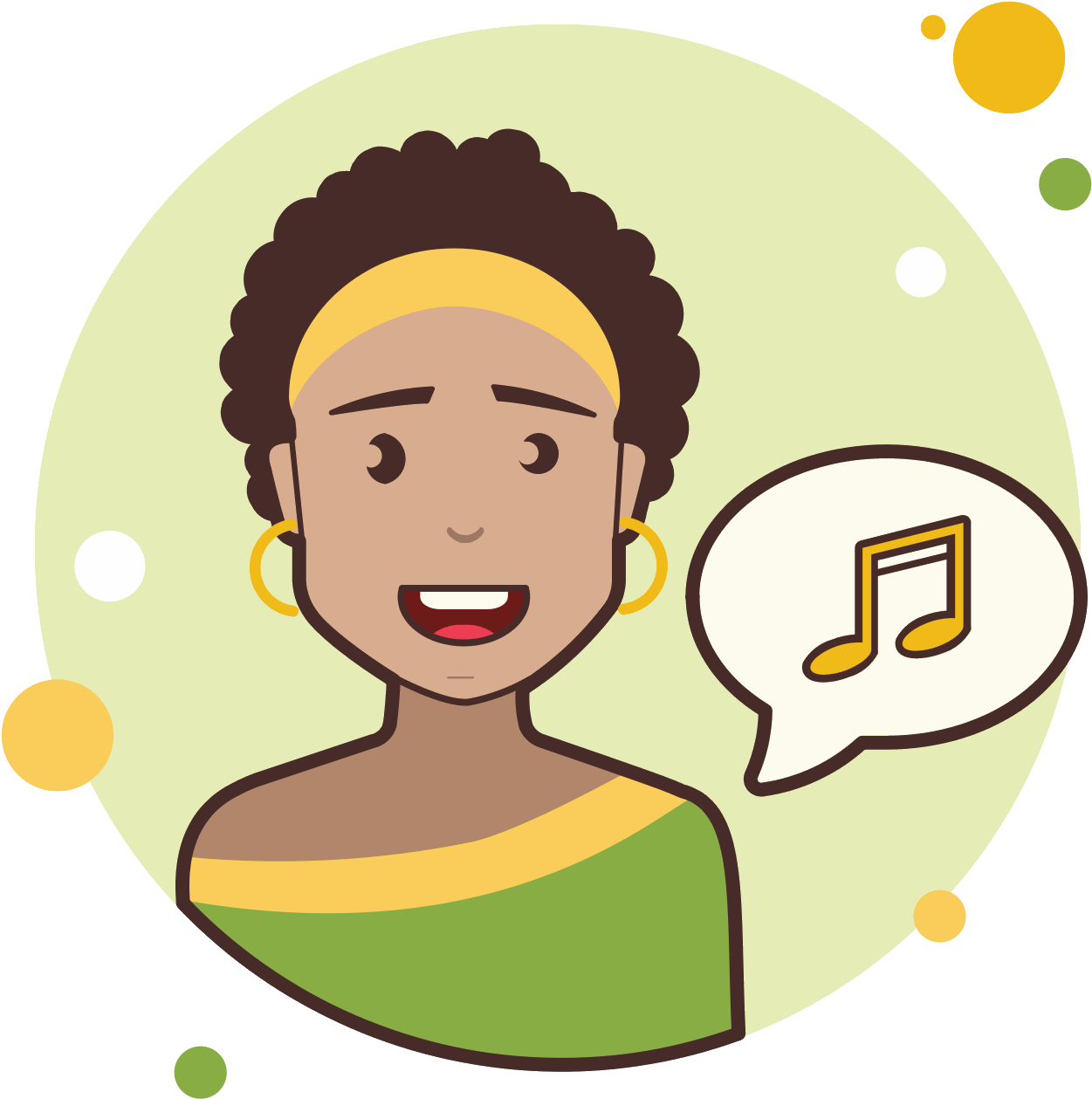 Short Hair Lady Music Icon - Signo De Interrogación Png (1600x1600), Png Download