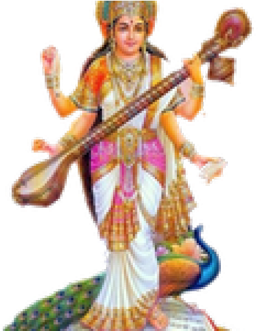 Saraswati Png Transparent Images - Saraswati Puja Invitation Card Format (640x480), Png Download
