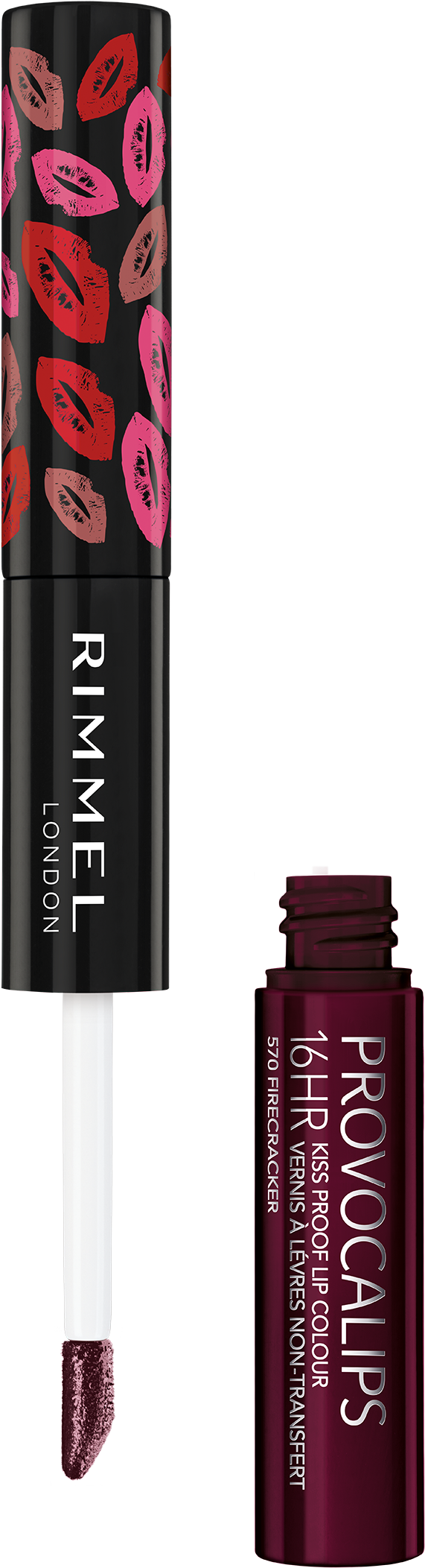 Rimmel London Provocalips 16hr Kiss Proof Lip Color, - Rimmel London Provocalips 16hr Kiss Proof Lip Colour (701x2214), Png Download