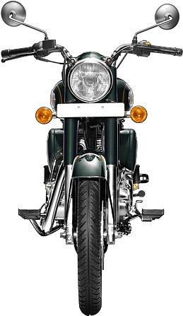 Royal Enfield Bullet 500 India - Royal Enfield Bike Front View (600x463), Png Download