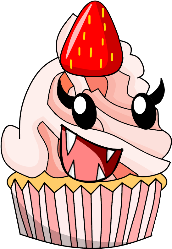Strawberry Cupcake Hd - Cupcake (900x900), Png Download