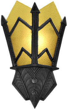 Art Deco Wall Lighting - Wall Lamp Transparent Background (400x400), Png Download