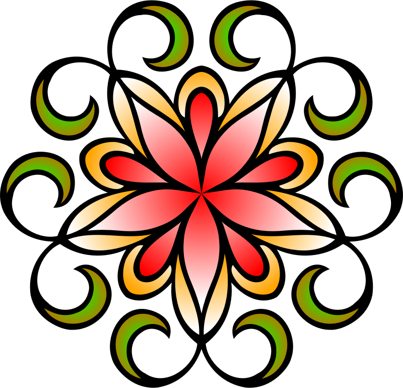 Go To Image - Art Drawing Of Arabesque (800x770), Png Download