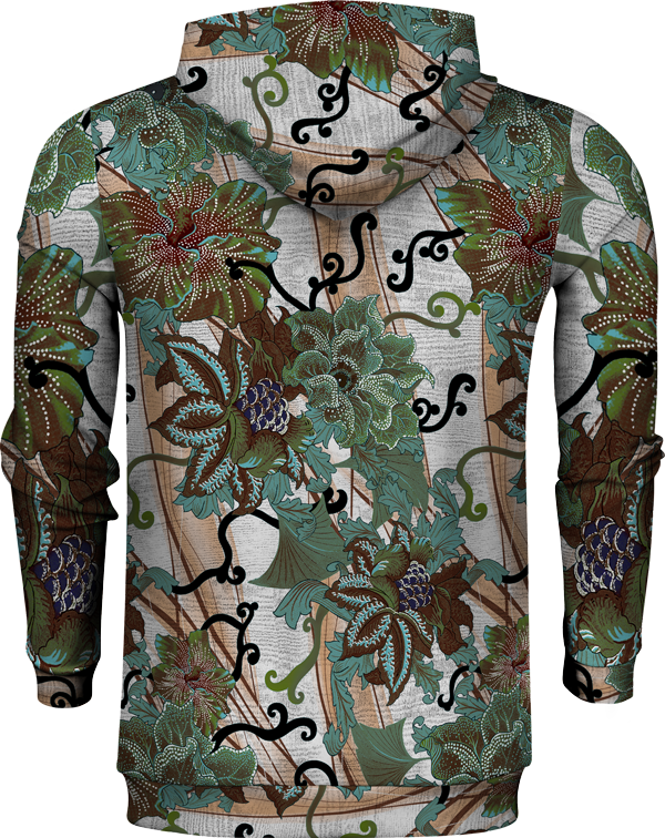 3d Flower Abstract Hoodie - Sweater (600x756), Png Download