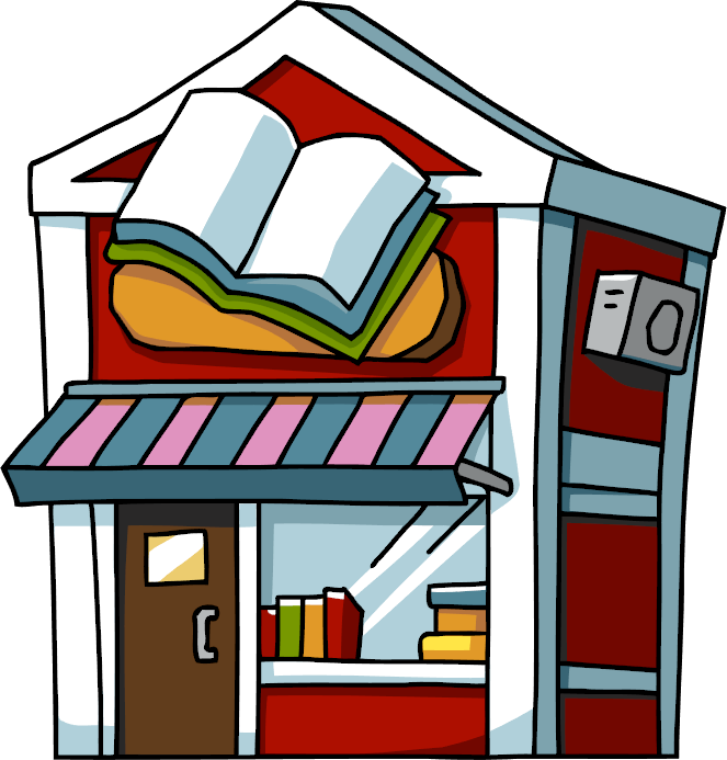 Bookstore Cliparts - Book Store Clipart (663x693), Png Download