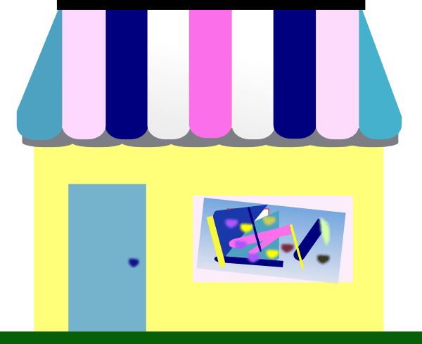 Thrift Store Clipart - Png Image Store With Transparent Background (600x489), Png Download