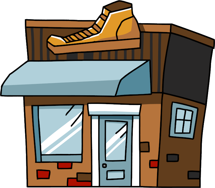 Pin Shoe Shop Clipart - Store Clipart Png (753x657), Png Download