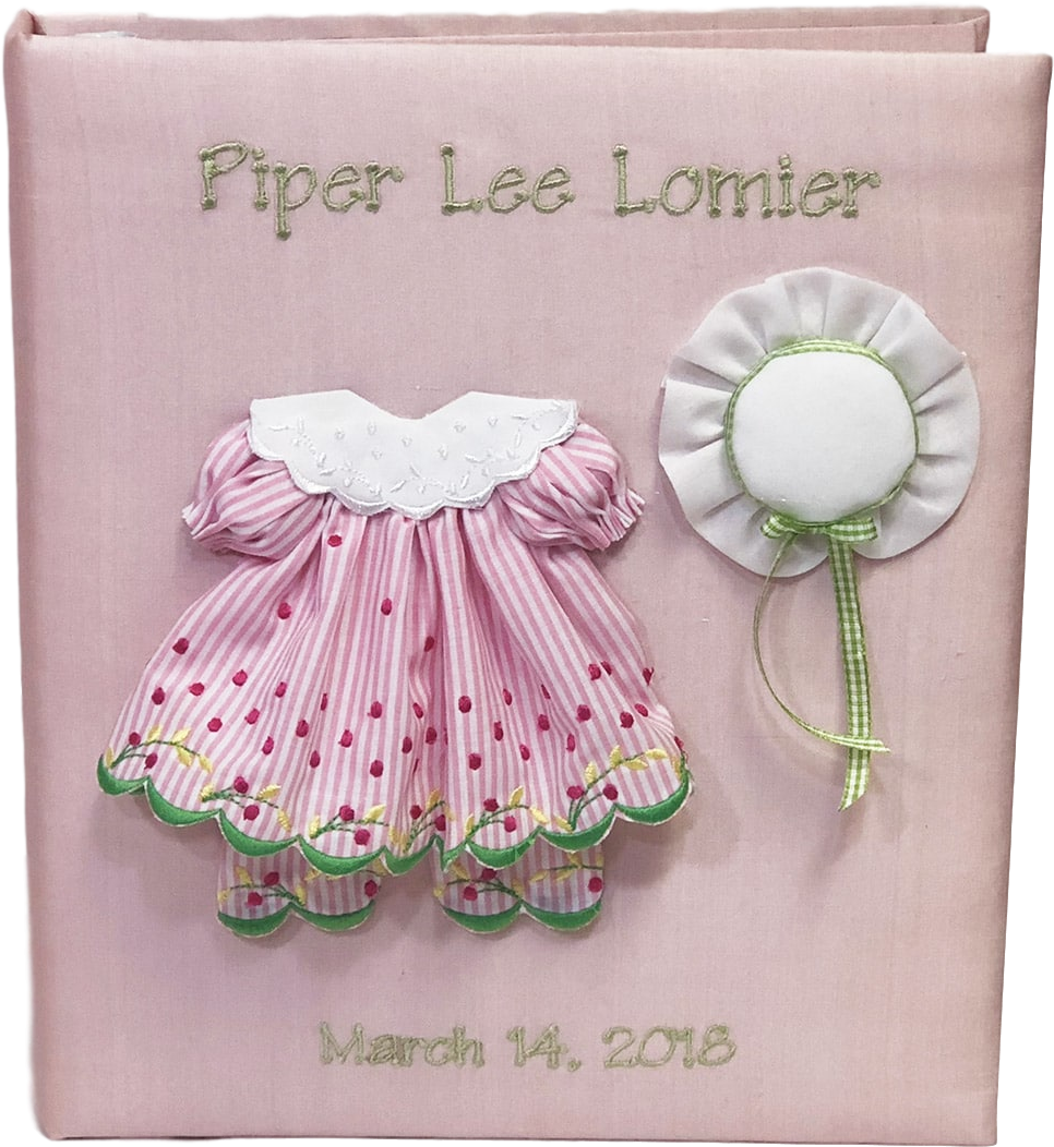 Pinafore Baby Dress & Hat Baby Memory Book - Cotton (1280x1280), Png Download