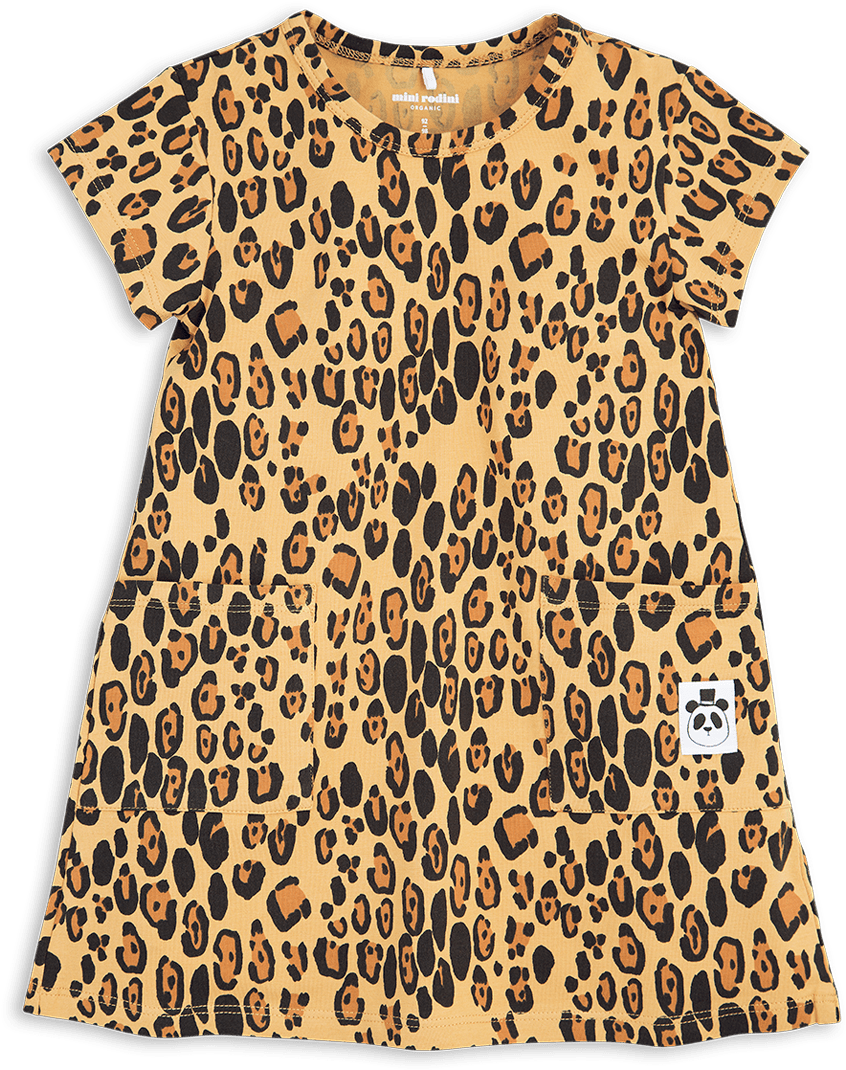 Mini Rodini Leopard Dress (1100x1430), Png Download