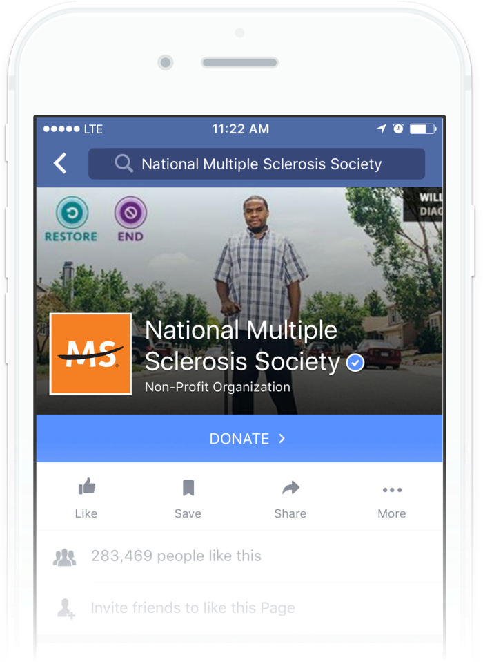 Donate Button - Multiple Sclerosis (700x958), Png Download