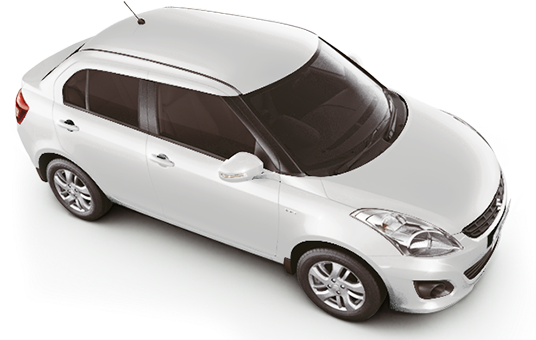 Maruti Swift Dzire Bright Red Maruti Swift Dzire Arctic - Swift Dzire White Colour (650x340), Png Download