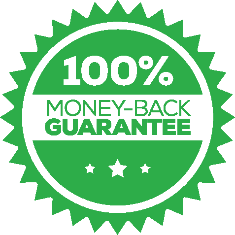 100 Guarantee Narea - Black C (477x477), Png Download