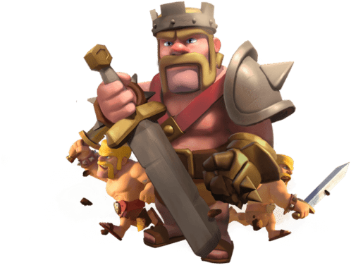 We Strongly Advise You To Keep Heroes' Levels Tied - Clash Of Clans Barbarian King Png (640x400), Png Download