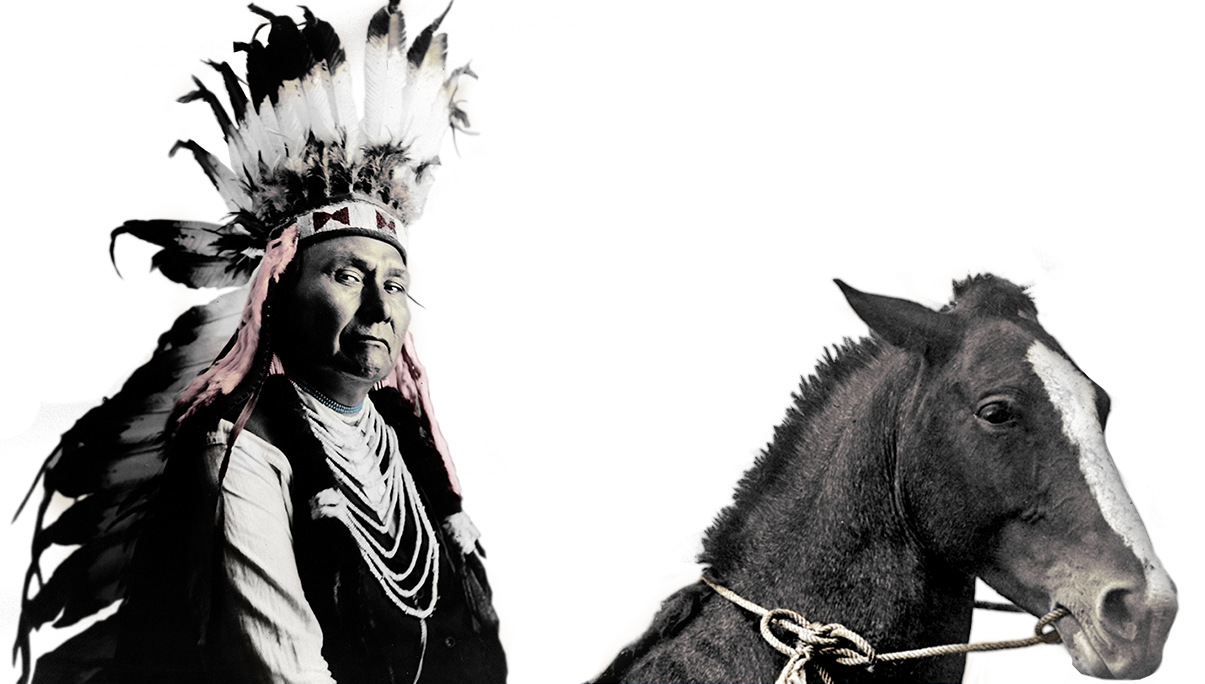 Native American On Horse - War & The Noble Savage (1205x684), Png Download