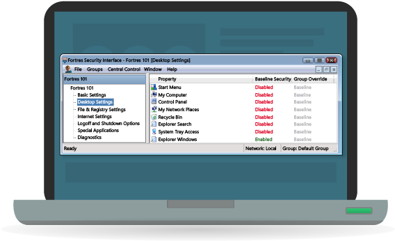 Desktop Settings - Window (579x376), Png Download