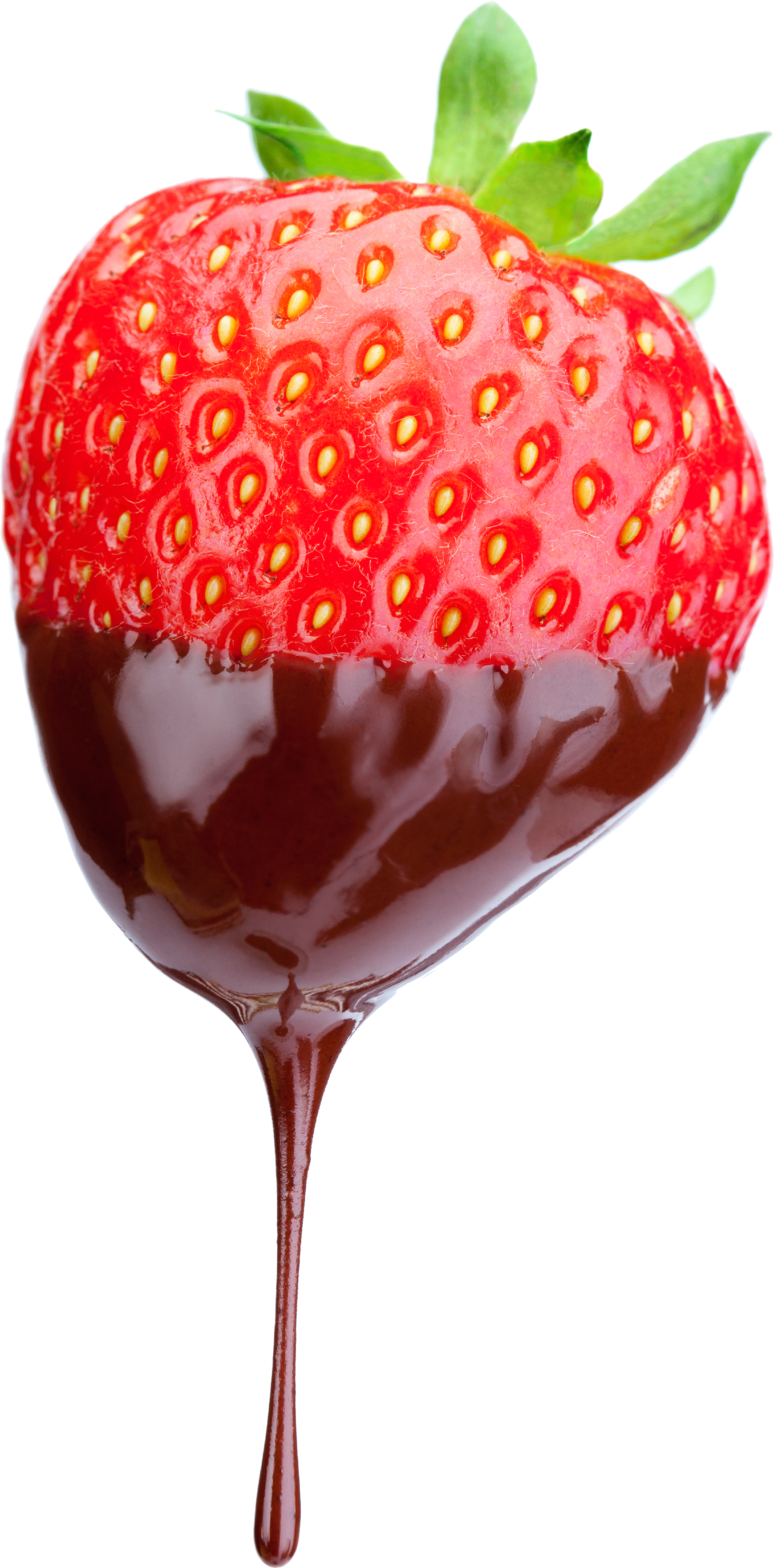 Strawberry With Chocolate Png (2800x4200), Png Download