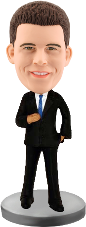 Customized Bobblehead Businessman - Ice Hockey (500x500), Png Download