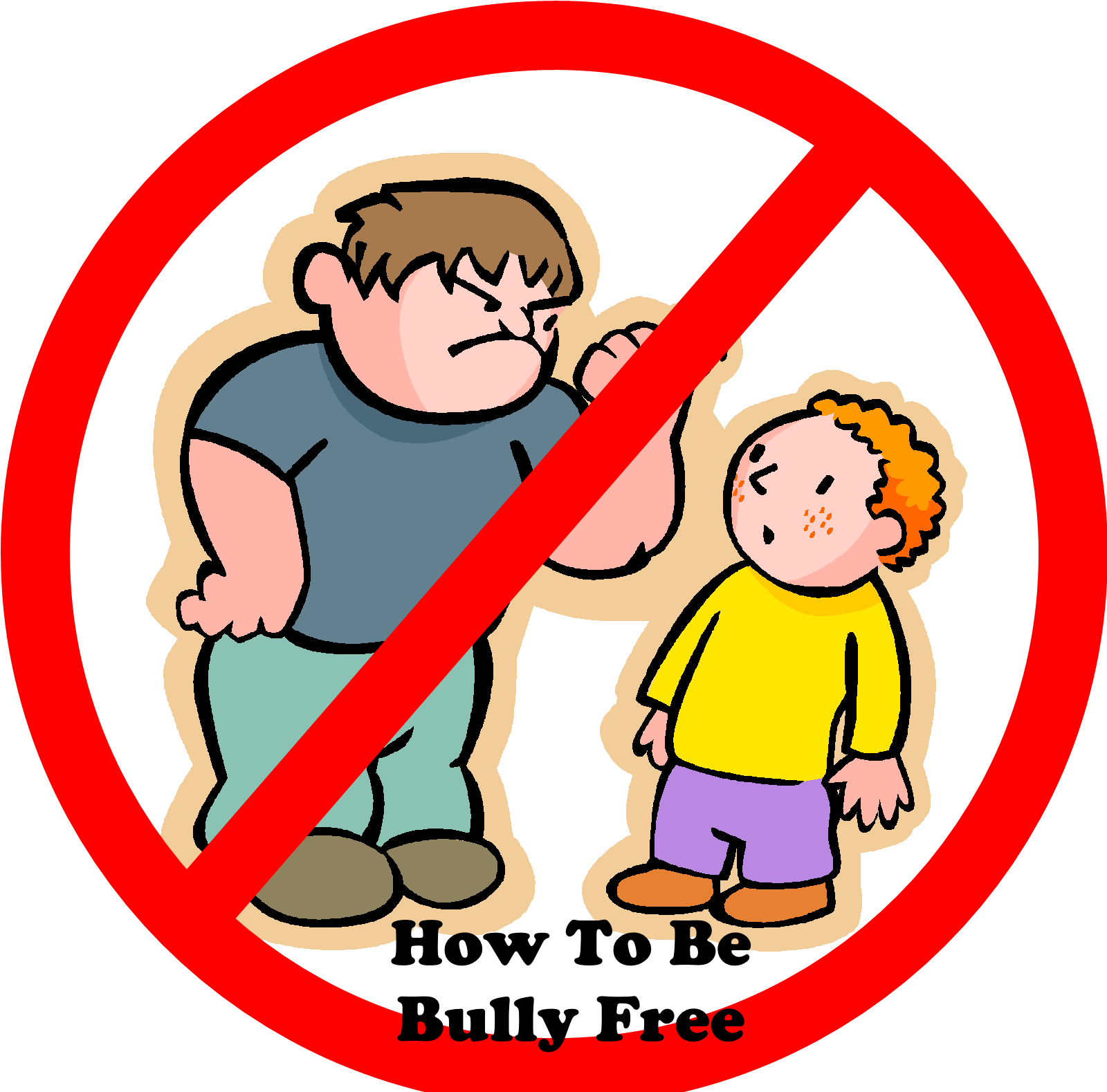 Eating Healthy Food Clip Art - Bullying Png (1600x1600), Png Download