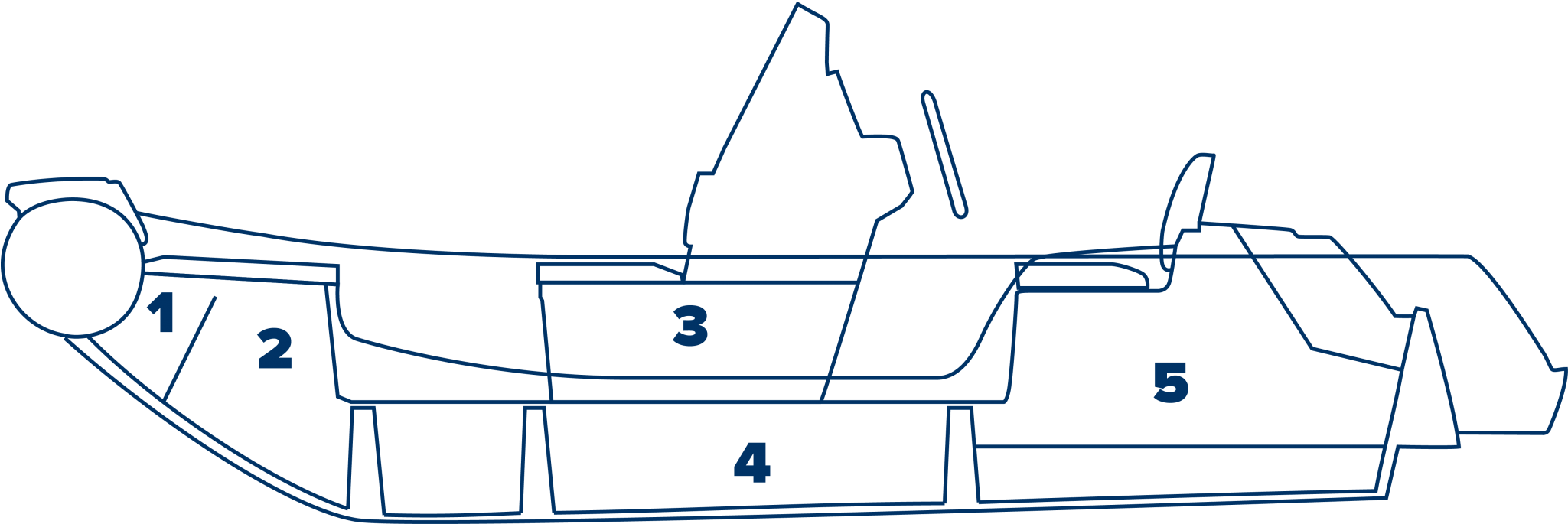 Bow Anchor Storage - Diagram (2048x862), Png Download