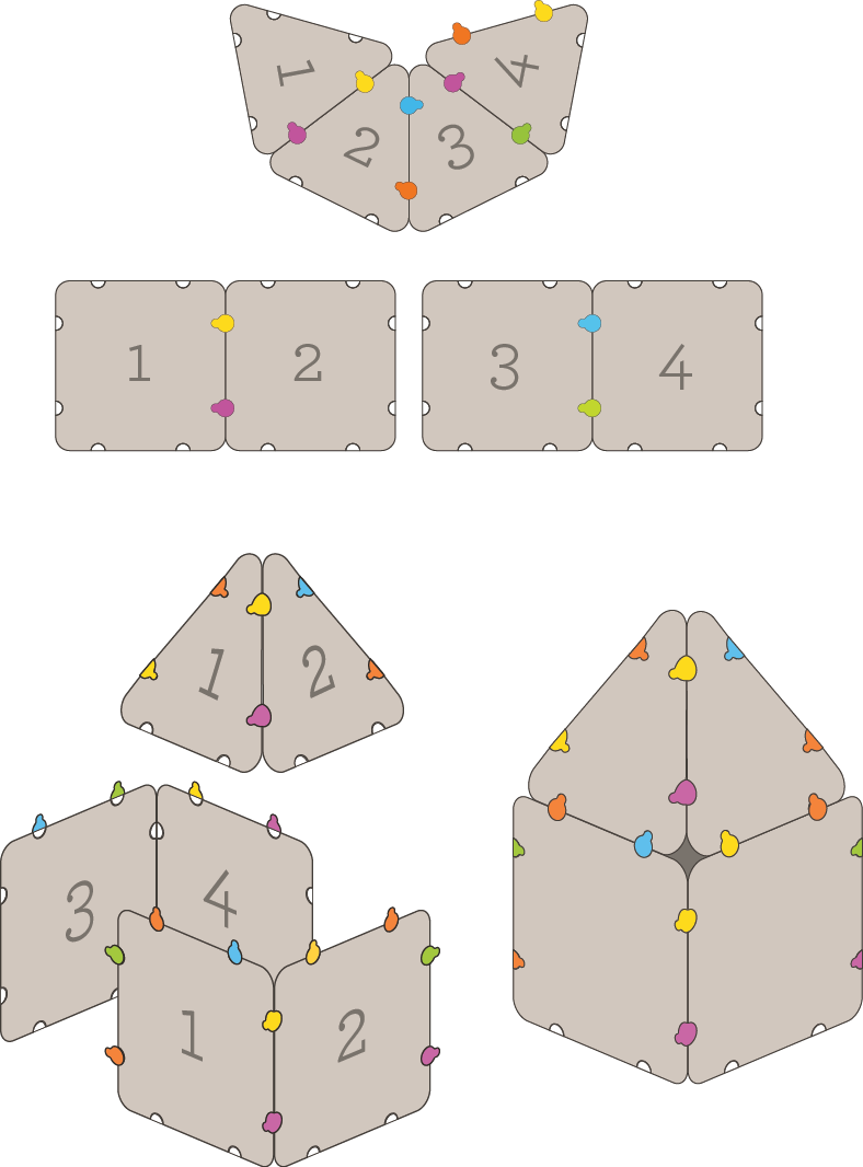 It's Easiest To Start With The Boards Flat On The Ground - Diagram (788x1066), Png Download