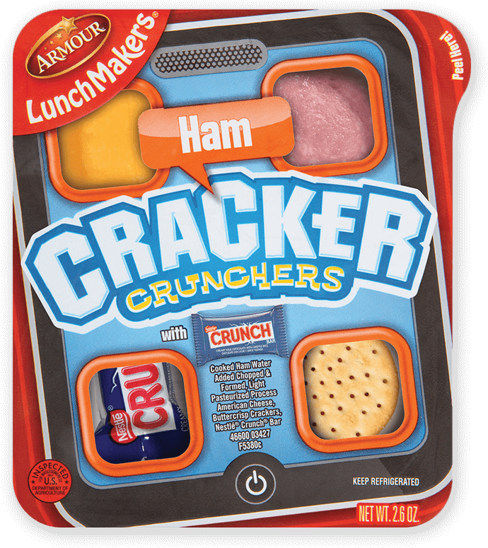 Armour Lunchmakers Cracker Crunchers With Meat , Cheese, - Armour Lunchmakers (1200x1200), Png Download