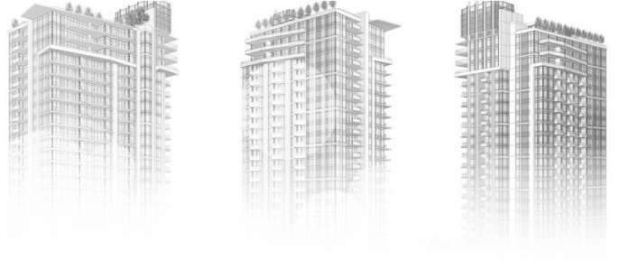 Email Buildings Bg - Tower Block (686x288), Png Download