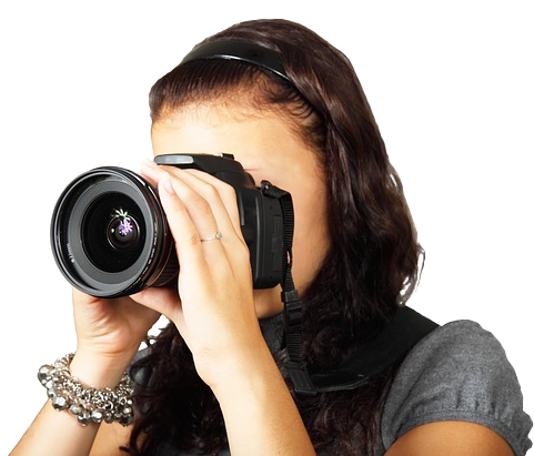 About Jsmp - Girl With Camera Png (640x426), Png Download
