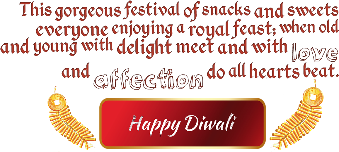 Diwali Messages Png Transparent File - Portable Network Graphics (1207x574), Png Download