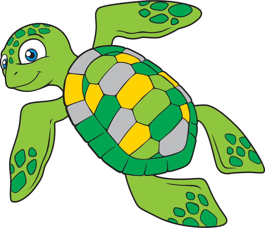 Best Kiss Sea Turtle Tortoise Clip Art Vector Hand - Como Pintar Una Tortuga Marina (1101x948), Png Download