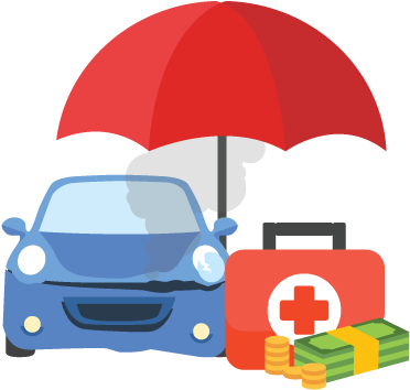 Right Car Insurance Graphic - Car Insurance Illustration Png (400x371), Png Download