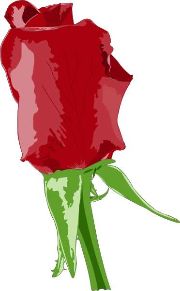 Red Rose Png Clip Arts - Pixel Red Rose (372x600), Png Download