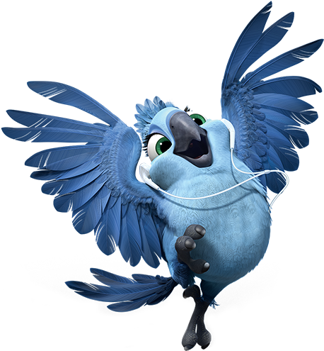 Blue Parrot Png Background Image - Rio 2 Characters (826x599), Png Download
