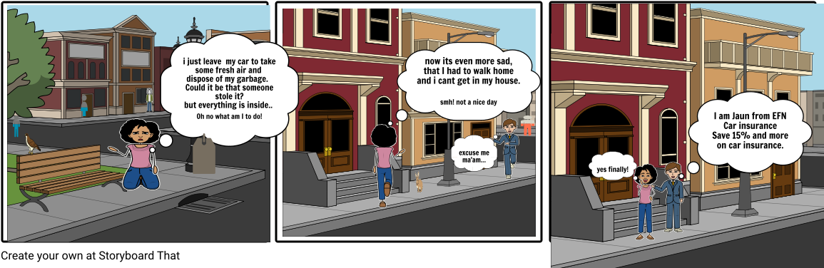 Efn Car Insurance - Cartoon (1164x385), Png Download