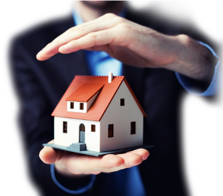 Property In Hands (463x400), Png Download