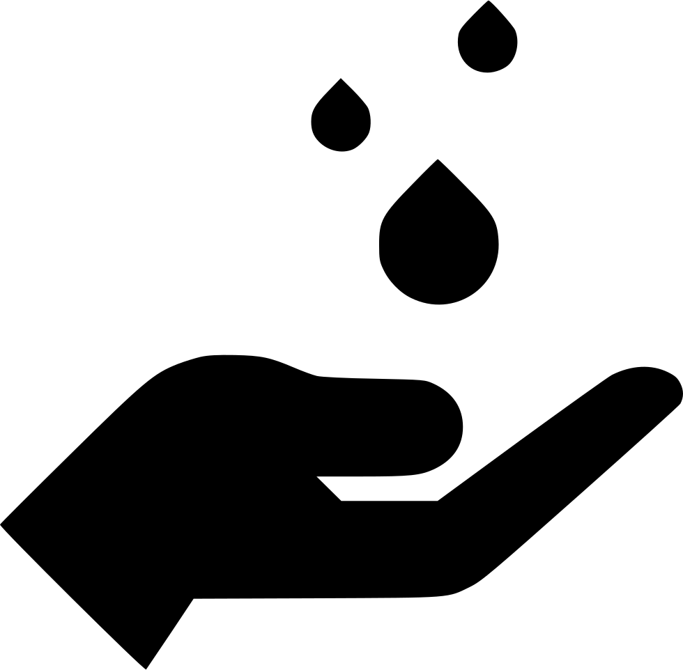 Hand Rain Drops Water Comments - Warsaw (980x962), Png Download