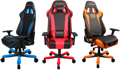 Dx Racer Chairs - Dxracer Oh/ks06/nb Office/computer Chair (600x250), Png Download