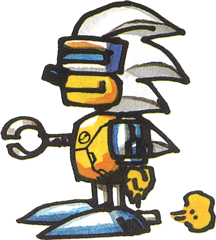 Silver Sonic - Silver Sonic Scrambled Egg Zone (859x859), Png Download