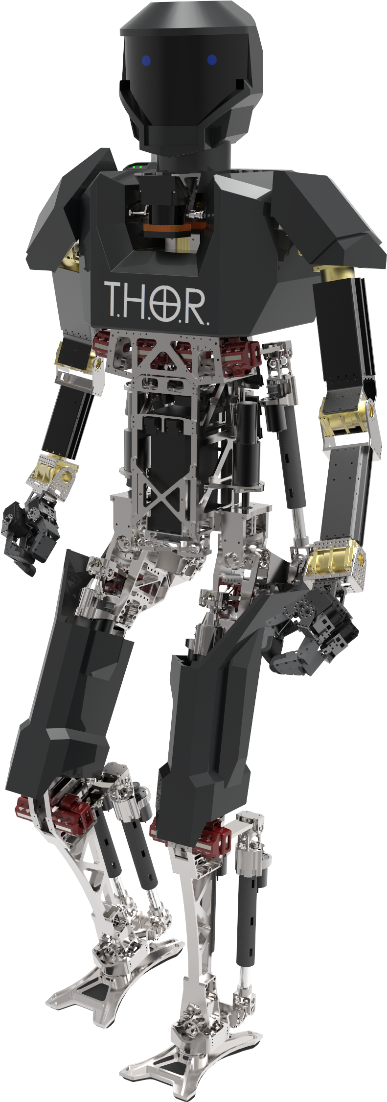 Virginia Tech's Thor Robot - Darpa Robots (1667x2515), Png Download