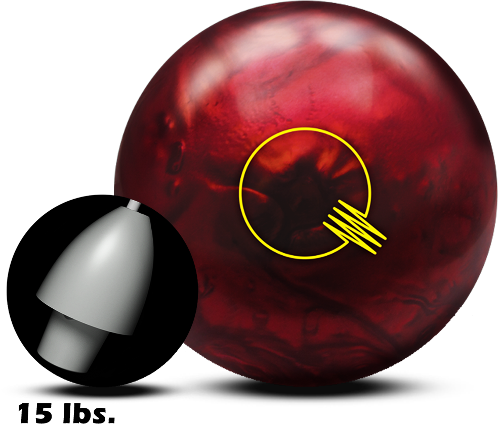 Brunswick Quantum Fire Pearl Bowling Ball - 14 Lb (1000x1000), Png Download